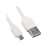 Зарядный универсальный дата-кабель USB-Micro (TPE) 2А, 0,5м белый Nord YADA			