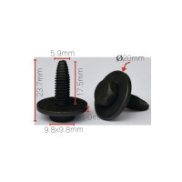 Винт с шайбой для а/м Renault, Lada 7703101446 5,9x17,5x20мм ТМ Nord YADA