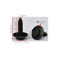 Саморез универсальный 7,9x28x24мм с шайбой ТМ Nord YADA