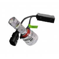 Светодиодная лампа головного света НB4 12-48V 40W 4000Lm 6000K мини линза Canbus TM NordYada