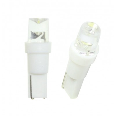 Светодиод 12V T5-01 (1LED) W1,2W Base:W2,0 х4,6d 0.18W 4lm конус белый TM NORD YADА