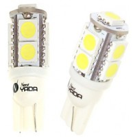 Светодиод 12V T10-9SMD (size 5050) W5W теплый белый 1.2W 45lm TM NORD YADA
