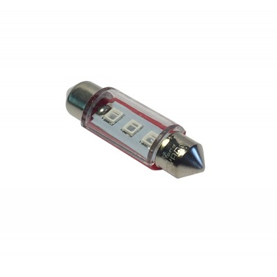 Светодиод 12V T11x36-S8.5(3SMD) C5W RED красный 0.22W 1.8lm TM NORD YADA