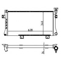 Радиатор охлаждения для а/м ВАЗ 21213 21213-1301012 WONDERFUL ТМ