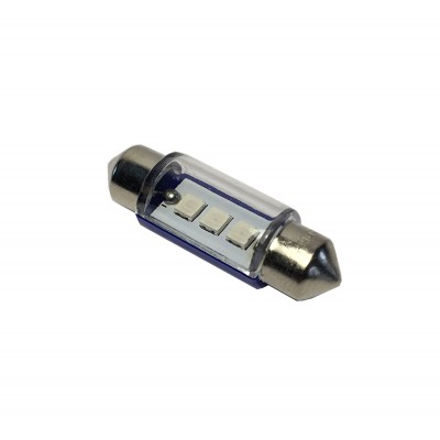 Светодиод 24V T11x36-S8.5(3SMD) C5W синий 0.4W 0.6lm TM NORD YADA