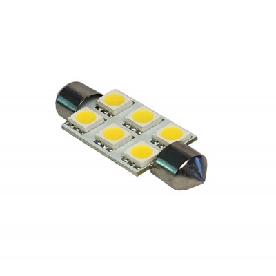 Светодиод 24V T11x39-S8.5(6SMD) C5W белый 0,55W 36lm TM NORD YADA