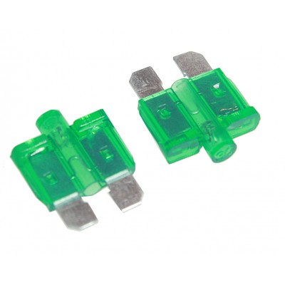 Предохранитель MEDIUM (стандарт) с индикатором 30A (19,1x5,1мм,h18,8) W270-1