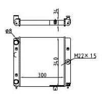 Радиатор охлаждения для а/м ВАЗ 1111 1111-1301012 WONDERFUL TM