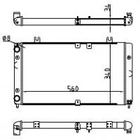 Радиатор охлаждения для а/м ВАЗ 1117-19 1118-1301012 WONDERFUL ТМ