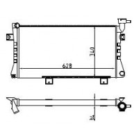 Радиатор охлаждения для а/м ВАЗ 21214 инж. 21214-1301012 WONDERFUL ТМ