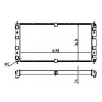 Радиатор охлаждения для а/м ВАЗ 2123 2123-1301012 WONDERFUL ТМ