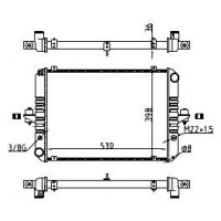Радиатор охлаждения для а/м Газель 3302,2217 (-99) 3х слойн. 3302-1301010-33 WONDERFUL ТМ