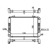Радиатор охлаждения для а/м Газель 3302,2217 (99-) 3х слойн. 3302-1301010-33 WONDERFUL ТМ