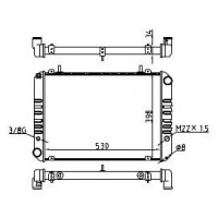 Радиатор охлаждения для а/м Газель 3302,2217 (99-) 2х слойн. 3302-1301010 WONDERFUL ТМ