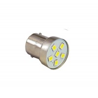Cветодиод 12V G18.5 (6SMD) BA15s белый 0.48W 28.8lm TM NORD YADA