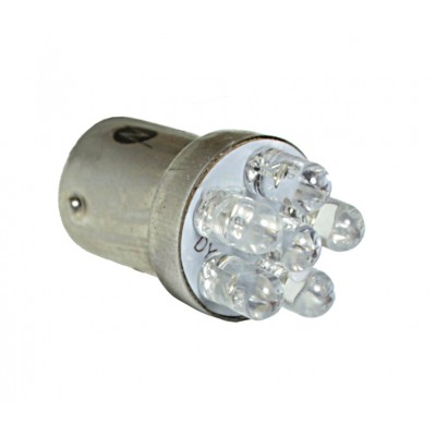 Светодиод 24V G18.5 (6LED) BA15s красный TM NORD YADA