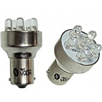Cветодиод 12V S25 (6LED) BAY15d красный TM NORD YADA