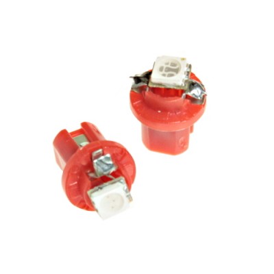 Светодиод 12V T5B8,5d-02 (1SMD) W1.2W Base: B8.5d 0.1W 0.8lm красный TM NORD YADA