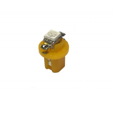 Светодиод 12V T5B8,5d-02 (1SMD) W1.2W Base: B8.5d желтый TM NORD YADA