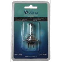 Лампа H7 24V 70W Nord YADA CLEAR (NEW блистер:1шт)