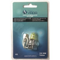 Лампа H3 12V 55W Nord YADA YELLOW (NEW блистер: 1 шт)