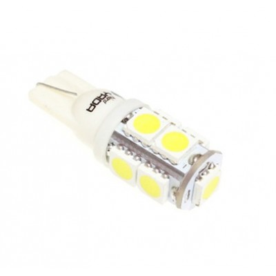 Светодиод 12V T10-9SMD (size 5050) W5W белый 1.3W 54lm TM NORD YADA