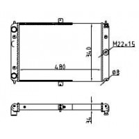 Радиатор охлаждения для а/м ВАЗ 2126 ИЖ "Ода" Москвич 2126-1301012 WONDERFUL ТМ