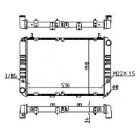 Радиатор охлаждения для а/м Волга 3110 2х слойн. 3110-1301010-01 WONDERFUL TM
