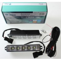 Дневные ходовые огни c ф-ей автомат.затемнения, БЕЛЫЙ (SMD:2x5 шт),12/24V,мощность:2x5W