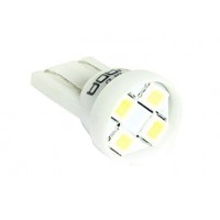 Cветодиод 12V T10 4SMDx1chip (size3528)W5W (W2,1x9,5d)0.36W 24lm белый TM NORD YADA