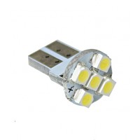 Cветодиод 12V T10 BM 5SMDx1chip (size 3528)W5W(W2,1x9,5d)1.8 W 24lm белый TM NORD YADA