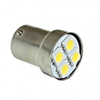 Cветодиод 12V G18.5 4SMD (size 5050) R10W BA15s белый 0.6W 20lm TM NORD YADA