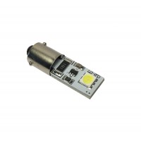 Светодиод 12V BAX9s (2 SMD, size 5050) base:BAX9s белый (c резистором) TM NORD YADA