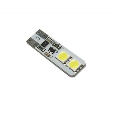 Cветодиод 12V T10 BM 4SMD (size 5050)W5W(W2,1x9,5d) белый 22 lm 1.4W (с резистором) TM NORD YADA