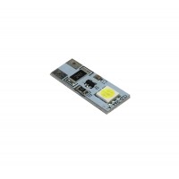 Cветодиод 12V T10 BM 2SMD (size5050)W5W(W2,1x9,5d) белый 1.4 W 18lm (с резистором) TM NORD YADA