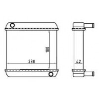 Радиатор отопителя для а/м Газель, ПАЗ салона доп. (3х ряд.) унив. 159-8101010 WONDERFUL TM