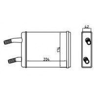 Радиатор отопителя для а/м Волга 31105 31107-8101060 WONDERFUL TM