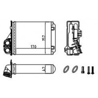 Радиатор отопителя для а/м ВАЗ Largus (12-); Logan (04-) Sandero (07-)6001547484 алюм.2 прок WONDERF