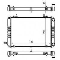 Радиатор охлаждения для а/м Газель Бизнес 33027 3х слойн. 33027-1301010-10 WONDERFUL ТМ