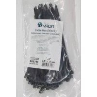 Стяжки кабельные нейлоновые 2.5*120 мм черные (в уп 100 шт)TM Nord YADA