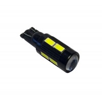 Светодиод 12V T-10 10SMD (size 5630) с увеличивающей линзой W2,1x9,5d белый TM NORD YADA