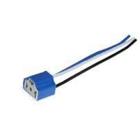 Патрон под лампу H4 с проводами, прямой, керамика TM Nord YADA