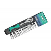 Набор торцевых головок 1/4" (4-13мм) c трещоткой 72 зуба и удл. 12пр. TM Nord YADA