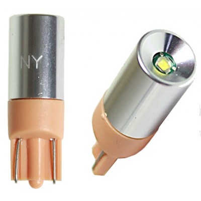 Светодиод 12V T10 1SMD (CREE) в алюмин.корп.CANBUS base: W2.1*9.5d 1.44W 30lm TM NORD YADA