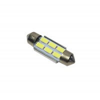 Светодиод 12V T11x36-S8.5 (6SMD size 5730)(CANBUS c рад-ром) C5W 1.92W 72lm белый TM NORD YADA
