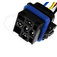 Колодка под водонепроницаемое реле 5 контактов с проводами, пластик (12092605) TM Nord YADA