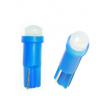 Светодиод 12V T5-01 (1LED) COB W1.2W Base:W2.0-4.6d синий 0.24W 2lm TM NORD YADA