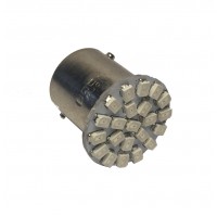 Светодиод 24V G18.5 22SMD(size 3020) R10W BA15s красный 2.4W 10.7lm TM NORD YADA