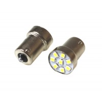 Светодиод 24V G18.5 8 SMD (size 2835) R10W BA15s белый 1.15W 32lm TM NORD YADA