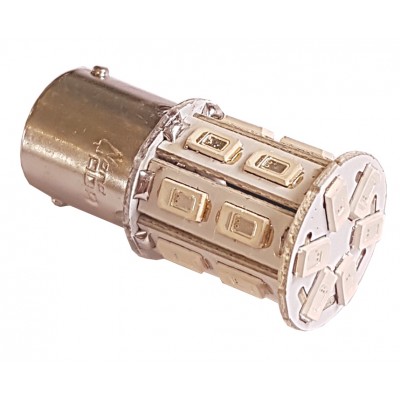 Светодиод 24V S25 20SMD (size 5730) P21W BA15s красный 3.24W 100lm TM NORD YADA